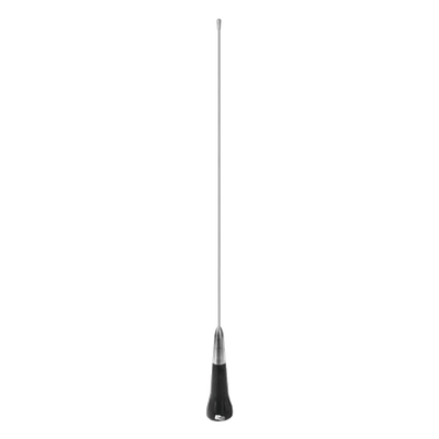 Antena Móvil VHF / Rango Ajustable 138-174 MHz / Ganancia 3 dB / Potencia 150 W / Longitud 137 cm (4.5 ft) / Montura NMO