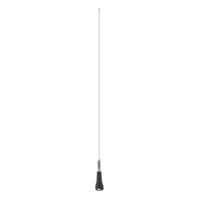 Antena Móvil UHF / Rango Ajustable 445-470 MHz / Ganancia 3 dBi / Potencia 150 W / Longitud 38 cm / Montaje NMO 3/4