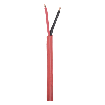 Cable para Sistemas de Detección de Incendio / 2x18 AWG / Riser FPLR-CL3R FT4 / 305 m (1000 ft) / Rojo / -20°C a 75°C