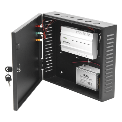 Controlador de Acceso 1 Puerta / 20,000 Huellas / 30,000 Tarjetas / TCP-IP / Sincronización Push / Memoria SD 32 GB / Fuente 12V CC 5A