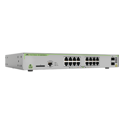 Switch PoE+ Administrable Capa 3 / 16 Puertos Gigabit + 2 SFP / 247 W PoE / 36 Gbps / 26.8 Mpps
