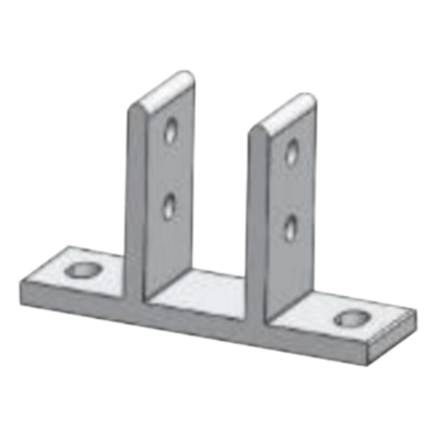 Fijador de Soporte / Aluminio Anodizado / Anticorrosivo / Universal 40 Pulgadas