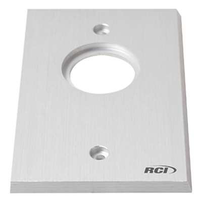 Placa para Interruptor / Aluminio Extruido 1/4' / Bordes Biselados / Anodizado Pulido / Compatible Cajas Estándar