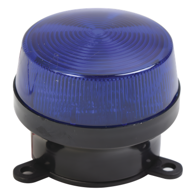 Estrobo de Señalización / 12 VCC / 90 Destellos por Minuto / Montaje de Brida 68 mm / Interior / Azul