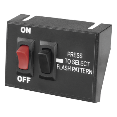 Controlador de Encendido/Apagado / Selector de Patrón Momentáneo / 12 VCC / 15 A / 3.5 x 2.15 pulgadas (8.89 x 5.48 cm)