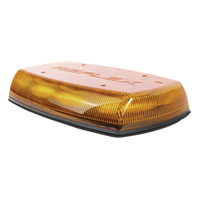 Mini Barra de Luces LED / 18 LEDs Ámbar / 18 Patrones de Destello / IP65 / 12-24 VCC / 35 W / -30°C a 50°C