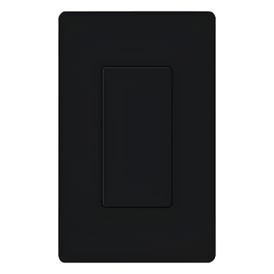 Inserto Ciego para Placa de Pared / Apertura Estilo Designer / Acabado Brillante Negro / Color Estable UV