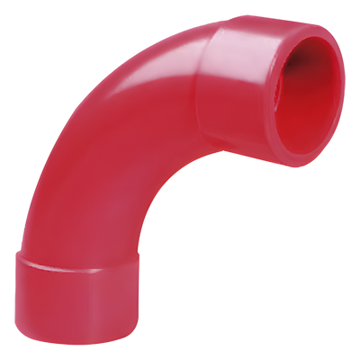 Codo de Radio Curvo 90° / 3/4" (0.874" ID / 22.1 mm) / CPVC Ignífugo / UL Listed / NFPA 13, 13R, 14 / Espacios Confinados
