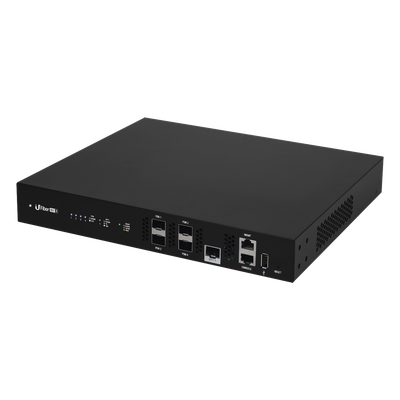 Terminal de Línea Óptica GPON / 4 Puertos SFP GPON / 1 Puerto SFP+ 10 G / 512 ONUs Concurrentes / 20 km (12.4 mi) / Rack 1U