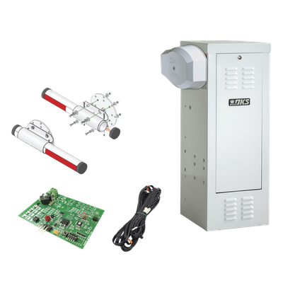 Barrera Vehicular / Uso Continuo / Motor 1/2 HP / Brazo 4 m (13.1 ft) / Sensor de Masa / 115 VAC