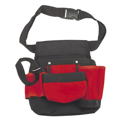 Bolsa de Herramienta para Cintura / 5 Compartimientos / 21x11.5x3.4 cm / Poliéster / 190 g / Adaptador para Martillo