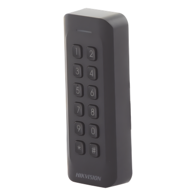Lector de Tarjetas PROX / EM 125 kHz / Teclado Numérico / Wiegand W26/W34 / IP65 / Perfil Delgado