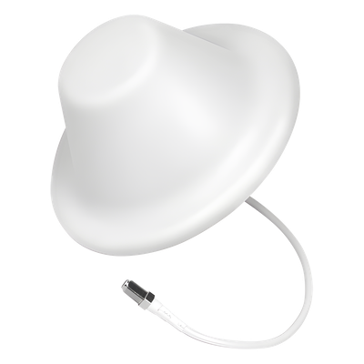 Antena Domo Interior / 698-960/1710-2700 MHz / 2-4 dBi / 75 Ohm / Conector F Hembra / 7.3" x 3.3" (185 x 85 mm)