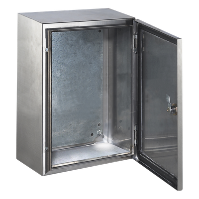 Gabinete de Acero Inoxidable / IP66 / IK10 / 600x800x200 mm / 23.6x31.5x7.9 ft / Carga 80 kg / Placa Galvanizada