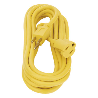 Extensión Eléctrica de Uso Rudo / 5 m (16.4 ft) / 127 V CA / 10 A / 16 AWG / NEMA 5-15R / Aterrizada