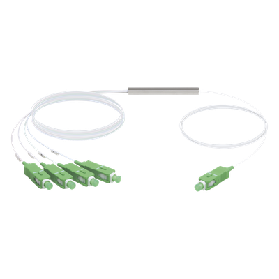 Divisor Óptico PLC / 1x4 / SC/APC / Pérdida ≤7.4 dB / GPON / Rango 1260-1650 nm / -40 a 85 °C