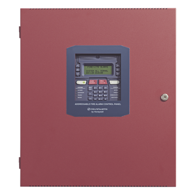 Panel Direccionable de Detección de Incendio / 50 Puntos / 1 Lazo SLC / Comunicador Dual IP/POTS / 3,000 m (10,000 ft) / 2 Circuitos NAC / LCD 80 Caracteres
