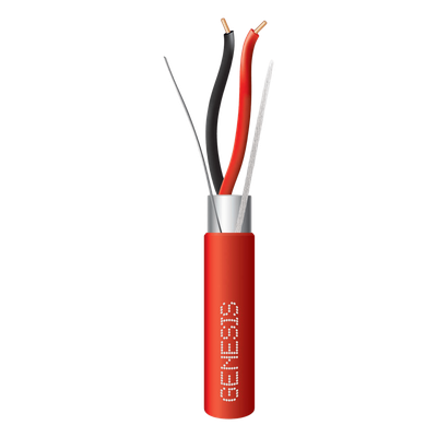 Cable para Alarmas de Incendio / 2x16 AWG / Blindado / Riser FPLR / 305 m (1000.7 ft) / PVC Rojo