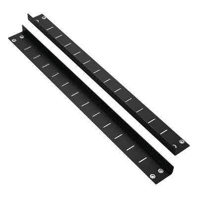 Kit de Rieles Posteriores / 18 UR / Carga 300 lbs / Ajustable 0.9" / 25-30' Profundidad / Negro