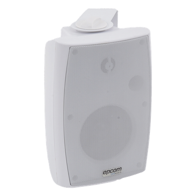 Altavoz de Pared / 2 Vías / 70V/100V / 8 Ohms / 2.5W - 20W / Woofer 4 in + Tweeter 1.5 in / IP Resistente a Humedad
