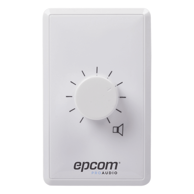 Control de Volumen / 100W / Línea 100V / Atenuación 33dB en 10 Pasos / Montaje Al Ras o Superficie