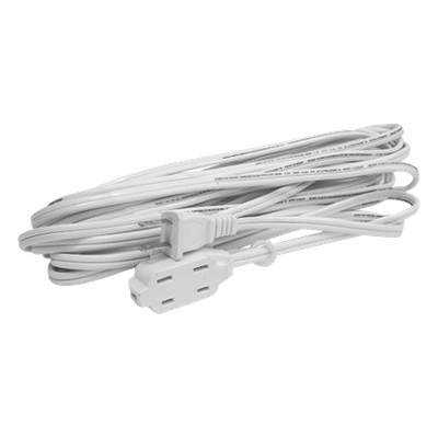 Extensión Eléctrica Doméstica / 8 m (26.2 ft) / 127 VCA / 8 A Máximo / Calibre 16 AWG / NEMA 1-15P