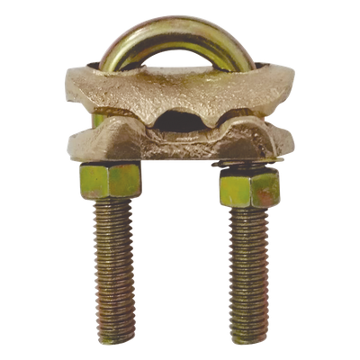 Conector Mecánico de Bronce / Varilla 3/4" a Cable 1/0 AWG - 250 MCM / Tubería Agua 1" / Fusión Alta Precisión