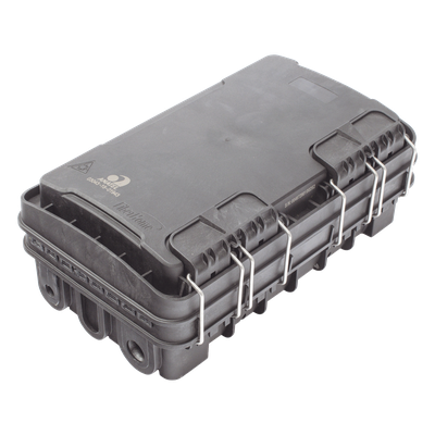Caja de Distribución de Fibra Óptica / 24 Empalmes / 8 Puertos SC/APC / IP65 / Exterior / PP Resistente UV y Fuego