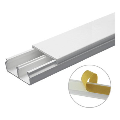 Canaleta PVC / 35 x 17 mm / 6 ft (1.83 m) / Autoextinguible / Resistente UV / NOM-001-SEDE-2005