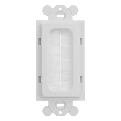 Inserto de Cepillo para Placa Frontal GFCI / ABS / 0.15' x 0.07' x 0.15' / Blanco / RoHS