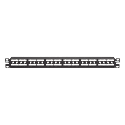 Panel de Parcheo Modular / 48 Puertos / Alta Densidad 1 UR / Plano / Sin Blindaje / Rack 19"