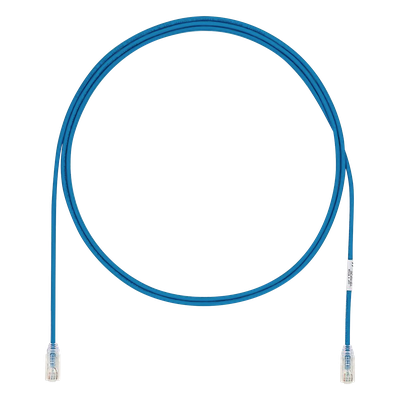 Cable de Parcheo UTP / Cat6A / 28AWG Diámetro Reducido / CM-LSZH / 15.24 m (50 pies) / Azul