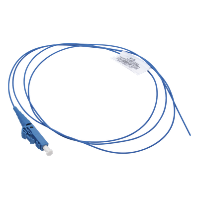Pigtail de Fibra Óptica / LC Simplex / Monomodo OS2 9/125 / 900µm / 1m (3.28 ft) / Azul