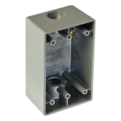 Caja Condulet FS / 2 Bocas 3/4" (19.05 mm) / Aluminio Diecast / A Prueba de Intemperie / Volumen 295.2 cm³ / UL y CSA