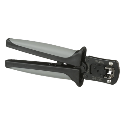 Pinzas Ponchadoras / RJ45 / Cat5e Cat6 Cat6A / 193x19.8x63.5 mm / 7.6x0.8x2.5 in / Negro