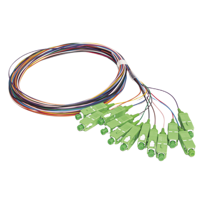 Kit de Pigtails / Monomodo G.657A2 / SC/APC / 2 m (6.56 ft) / 900 µm / 12 Piezas