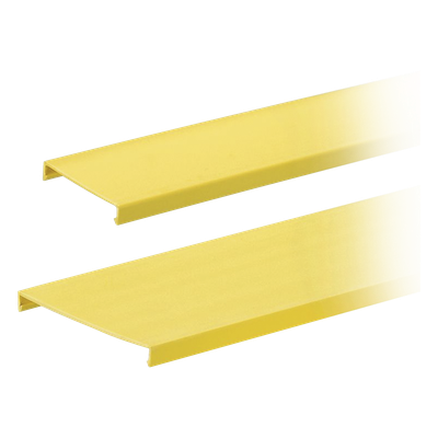 Tapa para Canaleta Ranurada / 4 in Ancho / 1828.8 mm (6 ft) Largo / PVC Sin Plomo / UL94 V-0 / Amarillo