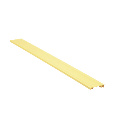 Tapa para Canaleta Ranurada / 2 in Ancho / 6 ft Largo / UL94 V-0 / PVC Sin Plomo / Amarillo