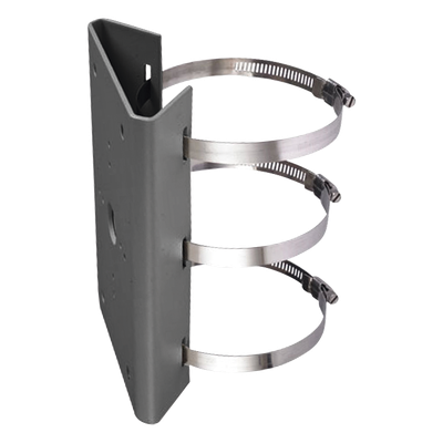 Montaje para Poste Vertical / Diámetro 400-600 mm / Acero Galvanizado SUS304 / 250x127x46 mm / 1.6 kg / Plateado