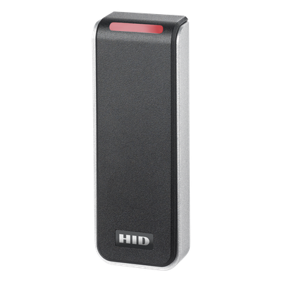 Lector de Control de Acceso Multitecnología / NFC y BLE Integrados / SEOS Mobile ID / Wiegand y OSDP / LED Tricolor con Indicador Acústico / 12 VCC / 45 mm x 121.5 mm x 19.5 mm (1.77 in x 4.78 in x 0.77 in)