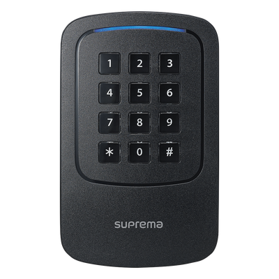 Lector Esclavo de Tarjetas con Teclado / Multitecnología RFID 125kHz-13.56MHz / NFC / Bluetooth / IP65-IP67 / IK08 / 3.1x5.1x1.0 in
