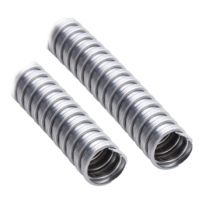 Tubo Flexible Eléctrico / 3/8" (9.5 mm) / Acero Pregalvanizado / Rollo 50 m (164 ft) / NEMA FB-1 / UL 514B
