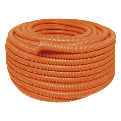 Tubo Corrugado Flexible / 1" x 50 m (164 ft) / HDPE / Resistencia Aislamiento >100 MΩ / Sin Guía / Intemperie