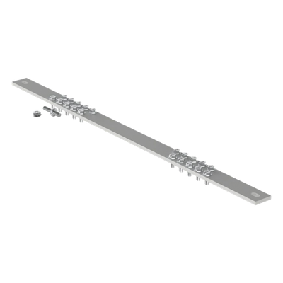 Barra de Conexión a Tierra / Rack 19" / 20 Orificios / 483 mm (1.58 ft) / 45 Unidades / EIA-310