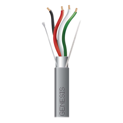 Cable para Alarma / 2 Pares 18 AWG / Bobina 305 m (1000 ft) / Blindado / Riser / Gris
