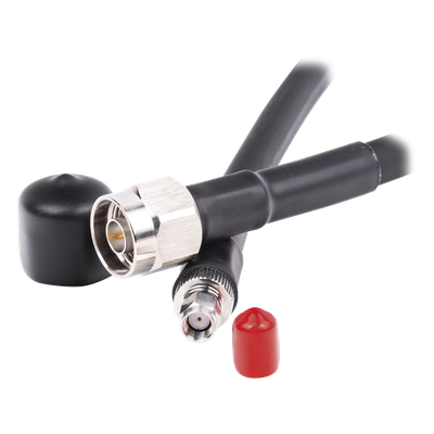 Jumper de Baja Pérdida / 0-7 GHz / 60 cm (1.97 ft) / SMA Macho Inverso a N-Macho / Doble Blindaje / Ultra Flexible