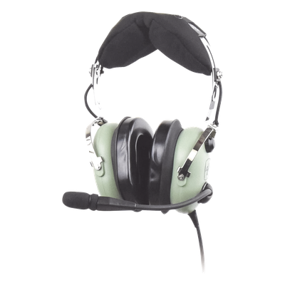 Auriculares de Aviación / Atenuación Pasiva NRR 23 dB / Micrófono Electret M-7A / Cable Bobina 5' (1.5 m) / Conector U-174/U / Helicópteros