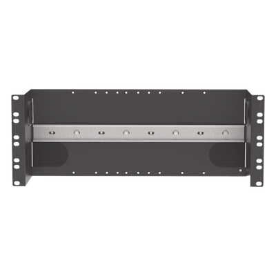 Soporte de Riel DIN Industrial / 4U / Rack 19 in / Acero / Gestión de Cables