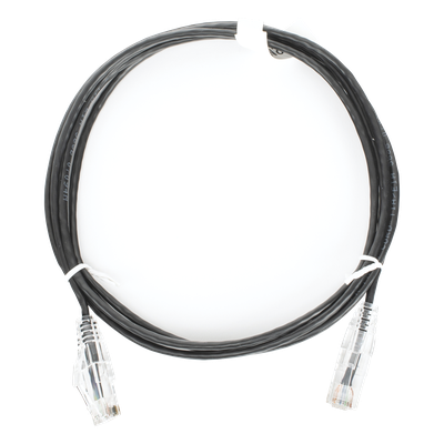 Cable de Parcheo Slim UTP / Cat6 / 1.5 m (4.92 ft) / 28 AWG / Negro