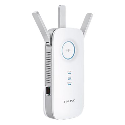 Repetidor WiFi AC / 1750 Mbps / Doble Banda 2.4 y 5 GHz / Puerto Gigabit / 3 Antenas Externas / Cobertura 929 m² (10,000 ft²)